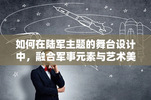 如何在陆军主题的舞台设计中，融合军事元素与艺术美感？