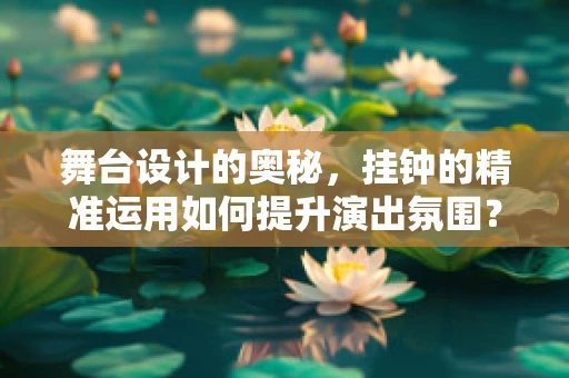 舞台设计的奥秘，挂钟的精准运用如何提升演出氛围？