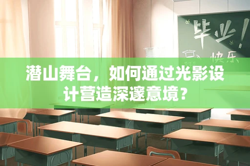 潜山舞台，如何通过光影设计营造深邃意境？