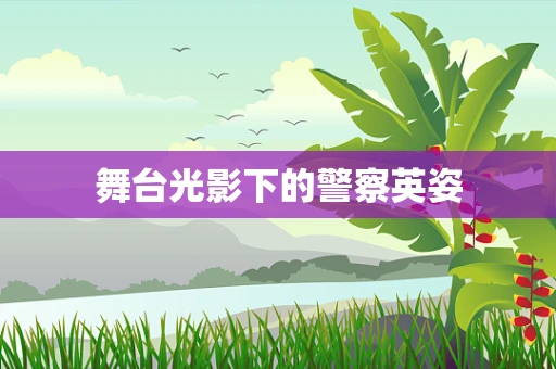 舞台光影下的警察英姿