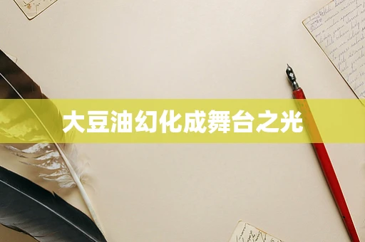 大豆油幻化成舞台之光