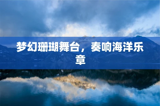 梦幻珊瑚舞台，奏响海洋乐章