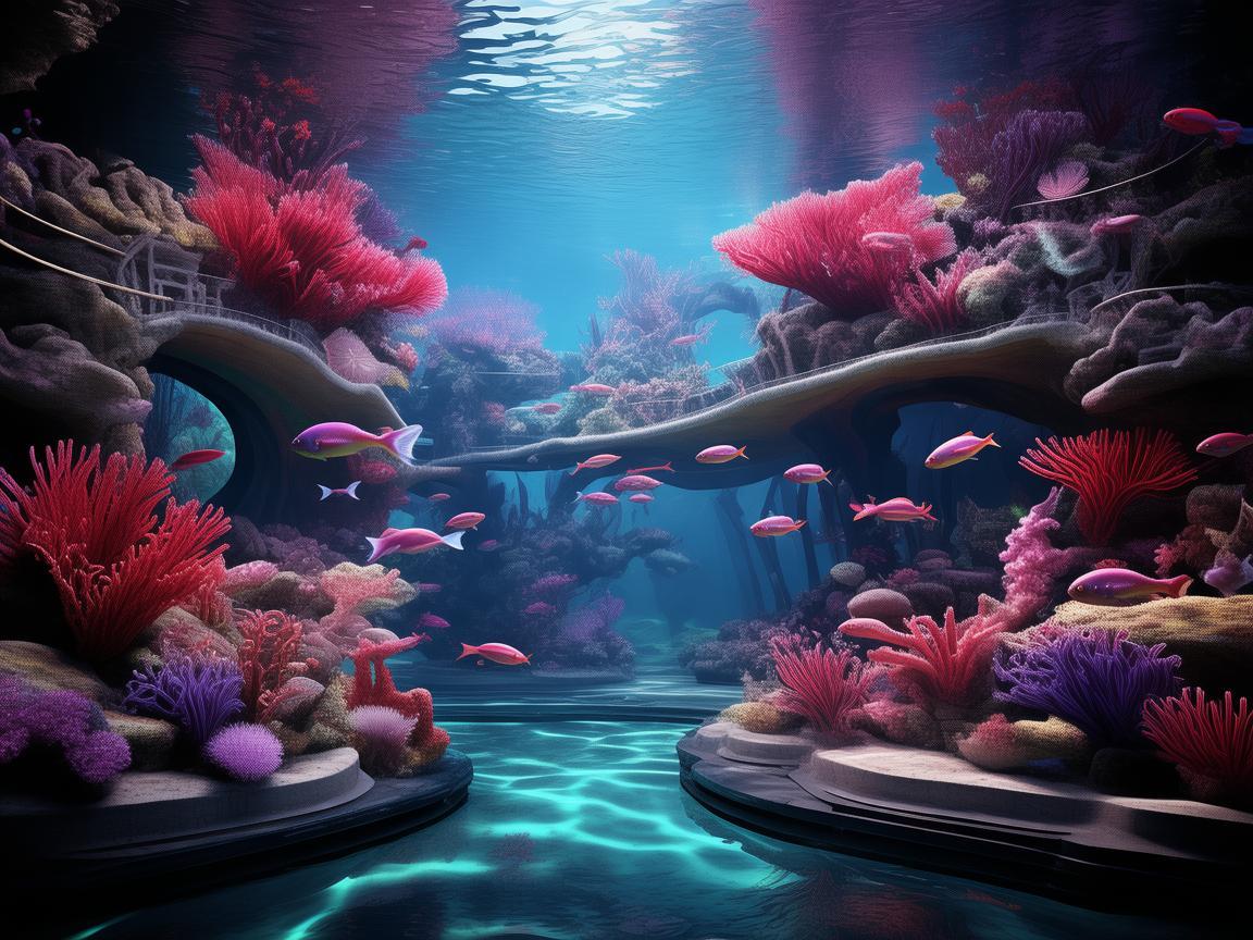 梦幻水族馆展区设计，打造沉浸式水下奇境