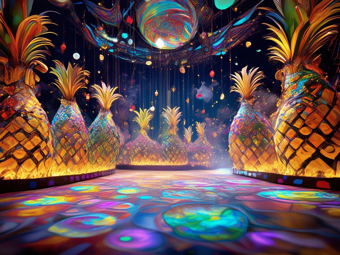 奇幻菠萝舞台，创意与梦幻的交织