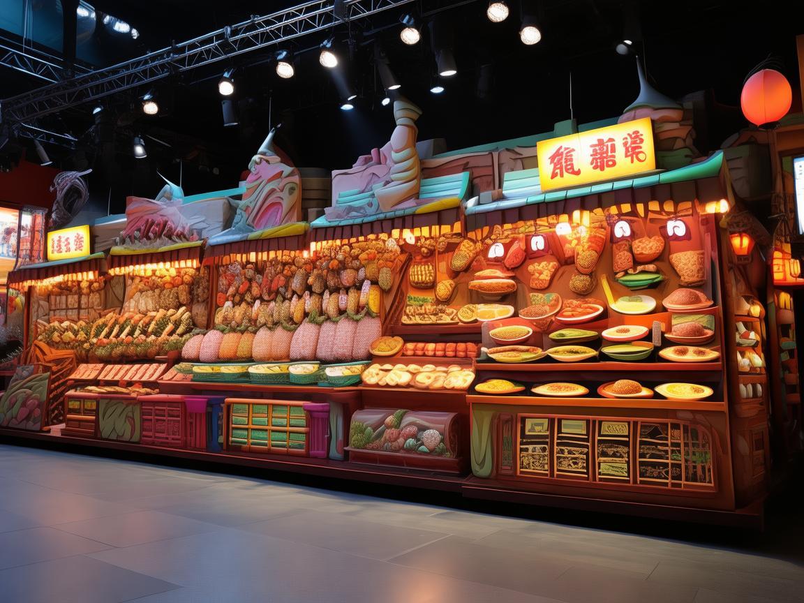 夜市小吃摊，如何通过舞台设计吸引食客的味蕾与眼球？