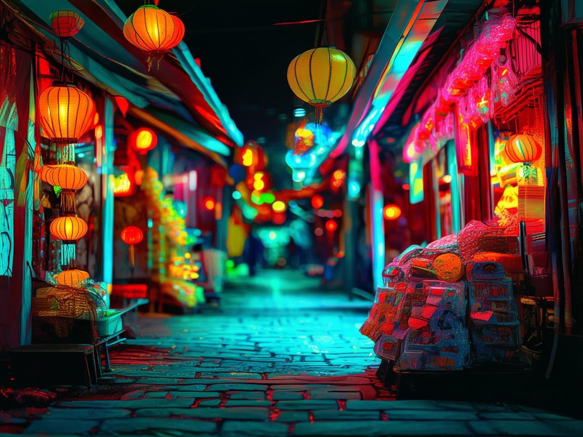 夜市灯光，如何用光影营造独特氛围？