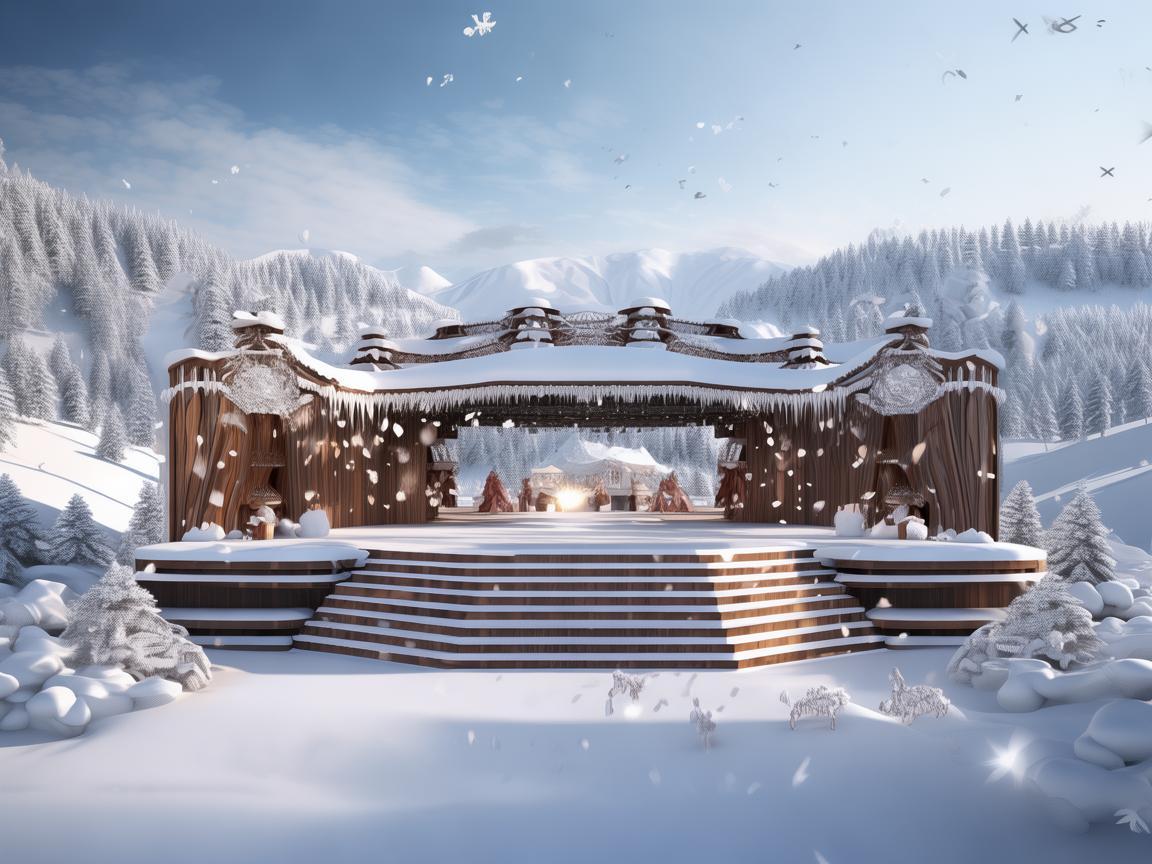 打造梦幻滑雪场服务中心舞台