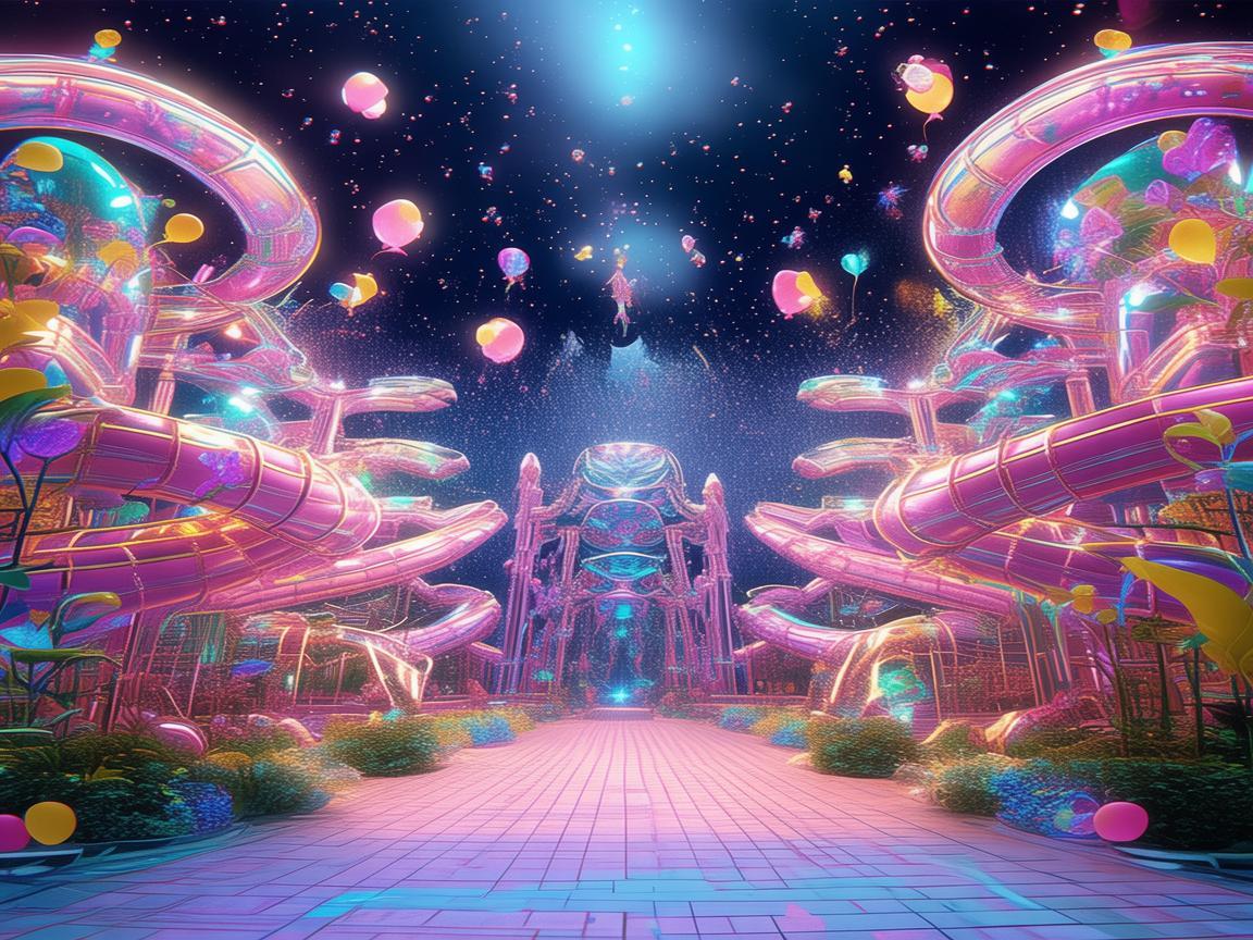 游乐园设施，打造梦幻舞台的奇幻元素