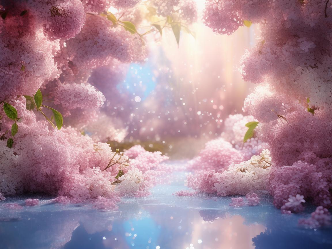 梦幻丁香舞台，绽放在光影中的芬芳