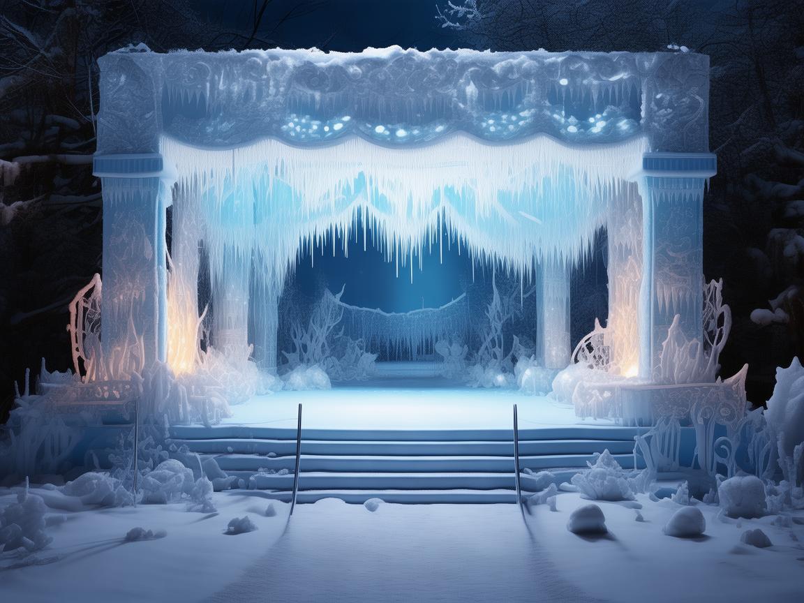 雪天舞台，如何打造一个既梦幻又实用的冰雪奇境？