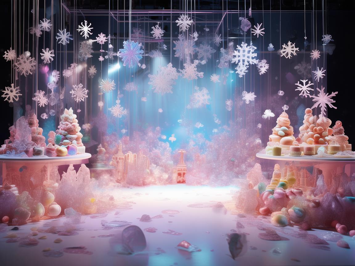 梦幻雪糕舞台，甜蜜与艺术的交织