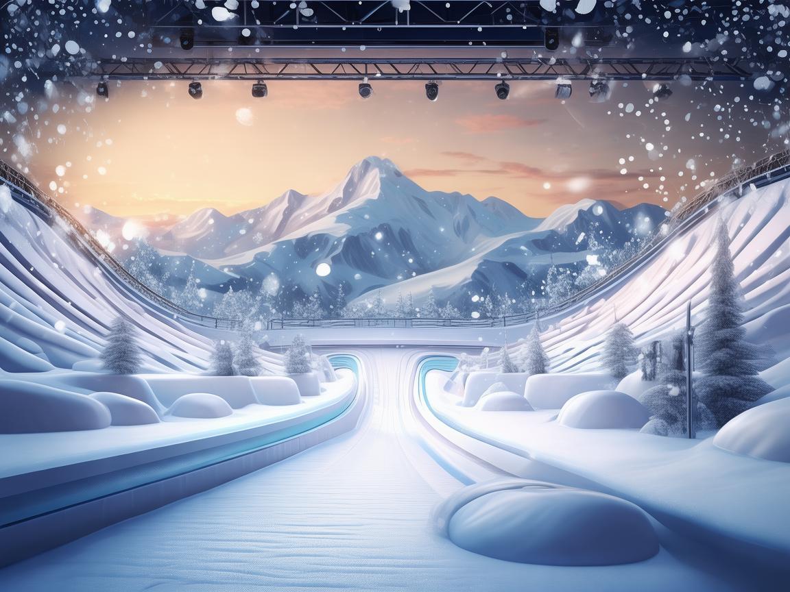 雪车赛道的梦幻舞台设计