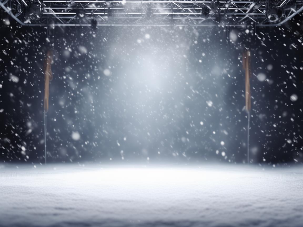 雪落舞台，绘就梦幻之境