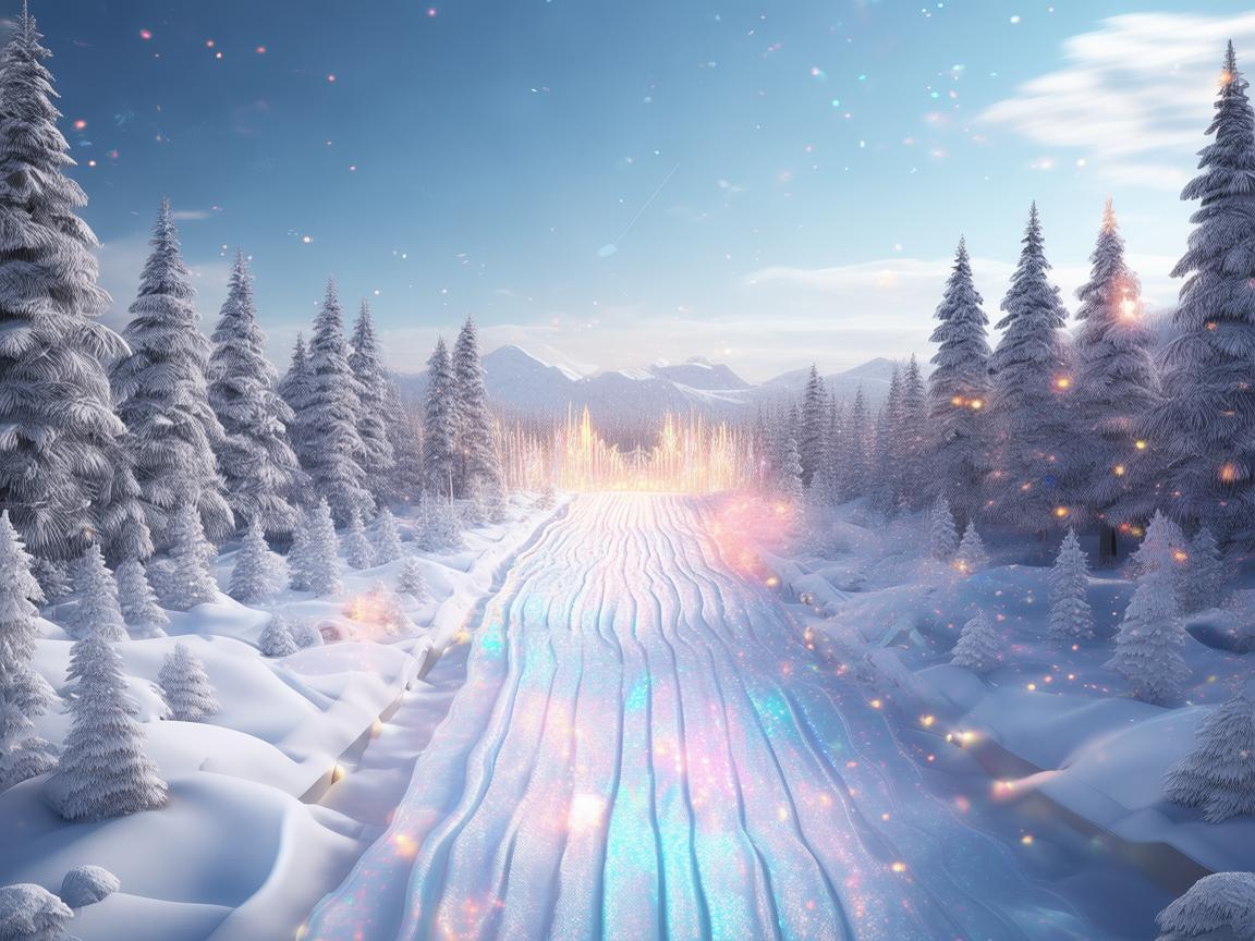 打造梦幻滑雪场雪道舞台