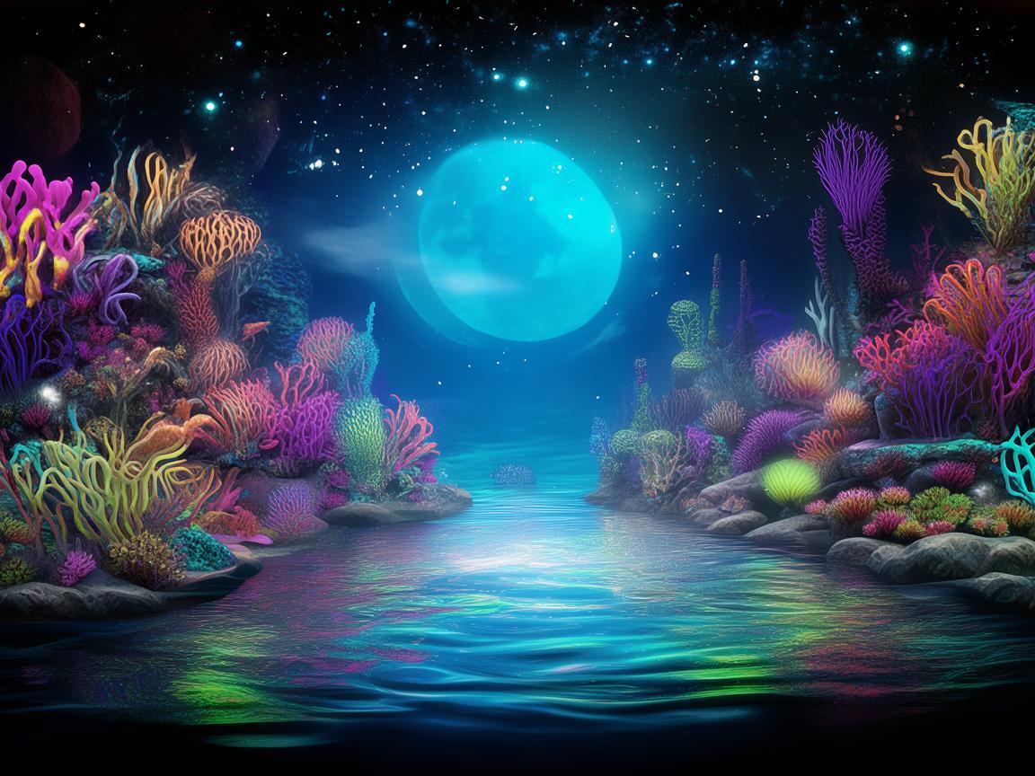 梦幻海洋舞台，海洋学元素的奇幻呈现