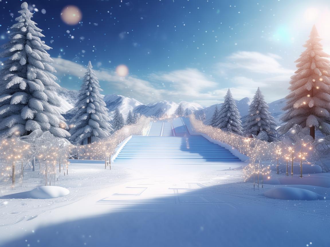 打造梦幻滑雪场雪道舞台