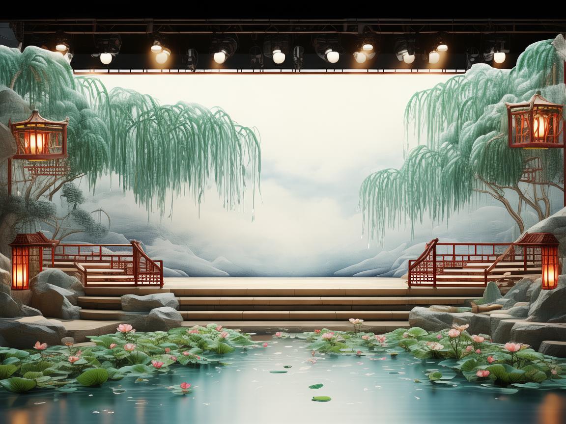 舞台设计的水墨江南，池州文化特色在舞台上的演绎