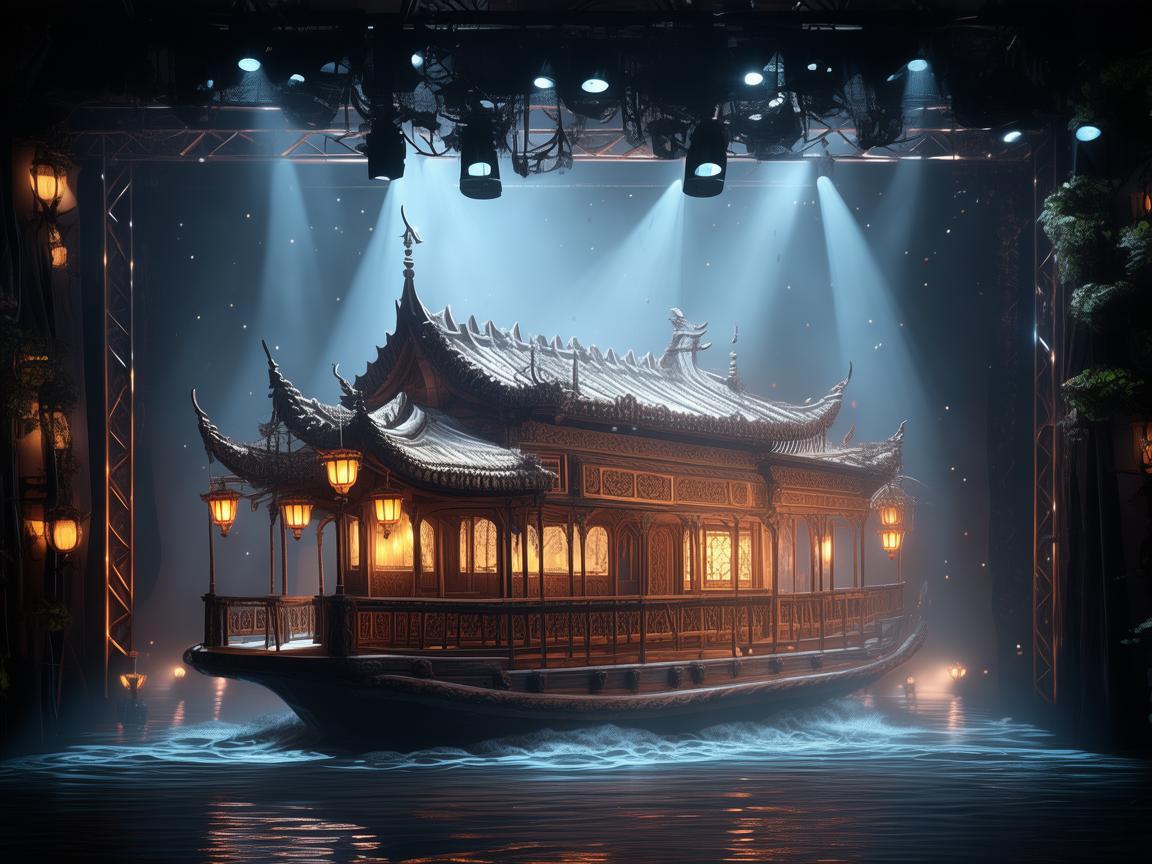 驳船，舞台上流动的梦幻之舟