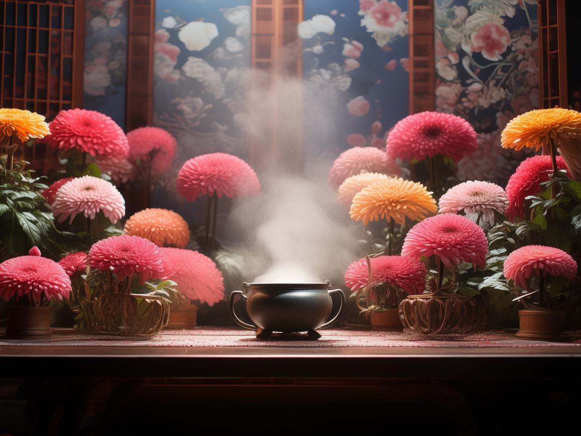 舞台上的菊色生香，菊花茶与舞台设计的灵感碰撞