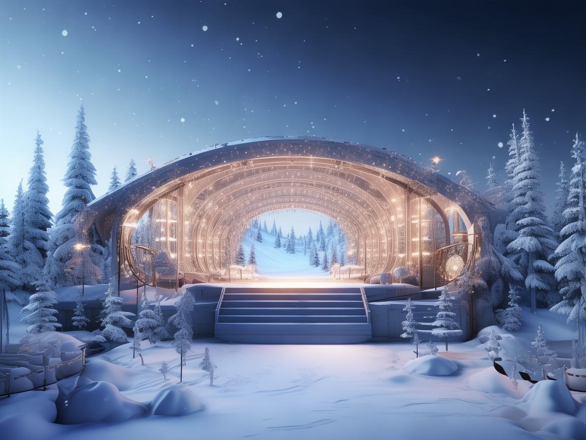 打造梦幻滑雪场地舞台