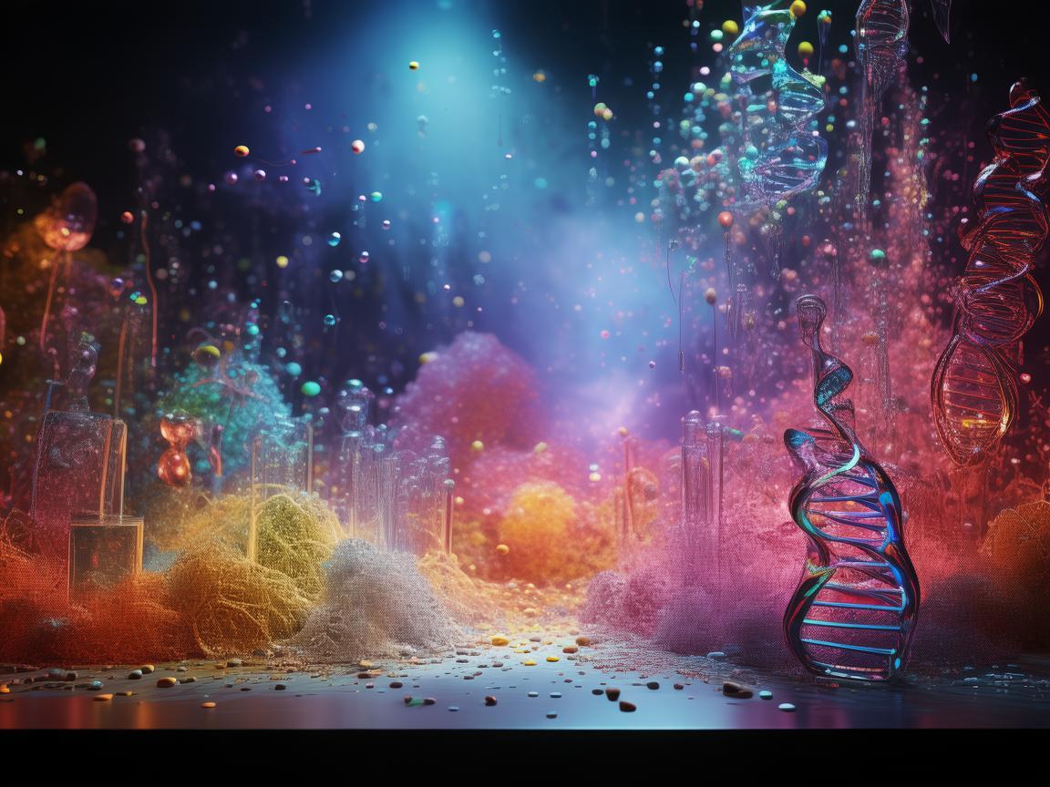 生物化学元素勾勒舞台奇幻色彩