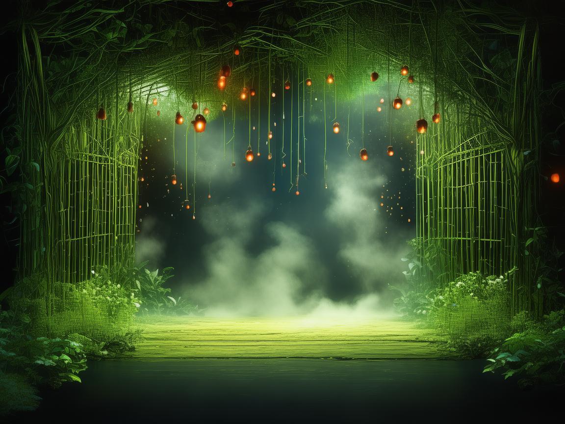 以山竹为灵感，打造奇幻舞台