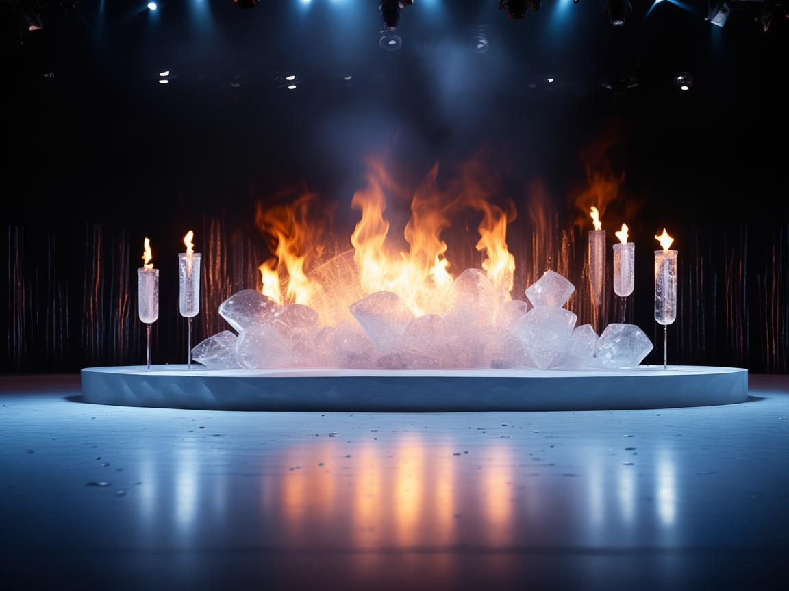 伏特加魅力舞台设计，冰与火的交融