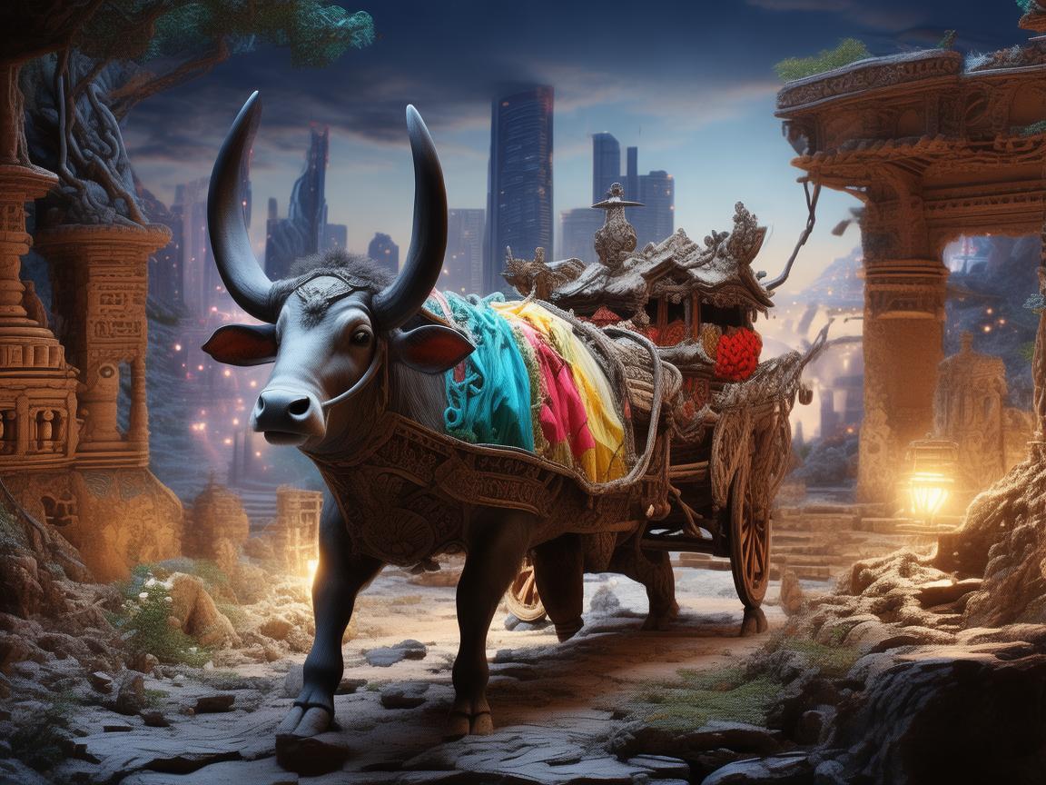 牛车，穿越时光的舞台意象