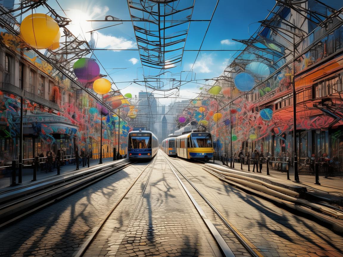 有轨电车站点，城市舞台的灵动枢纽