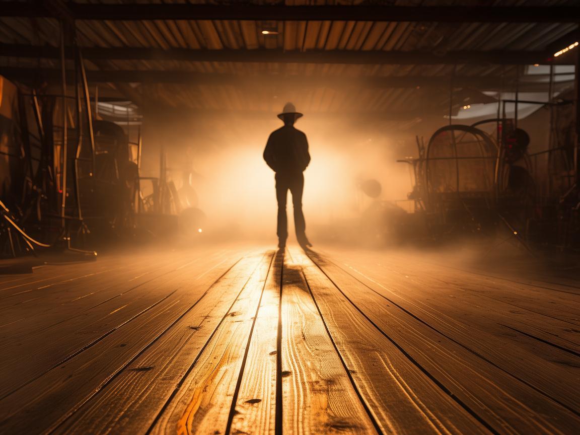 舞台光影下的农民协会会长风采