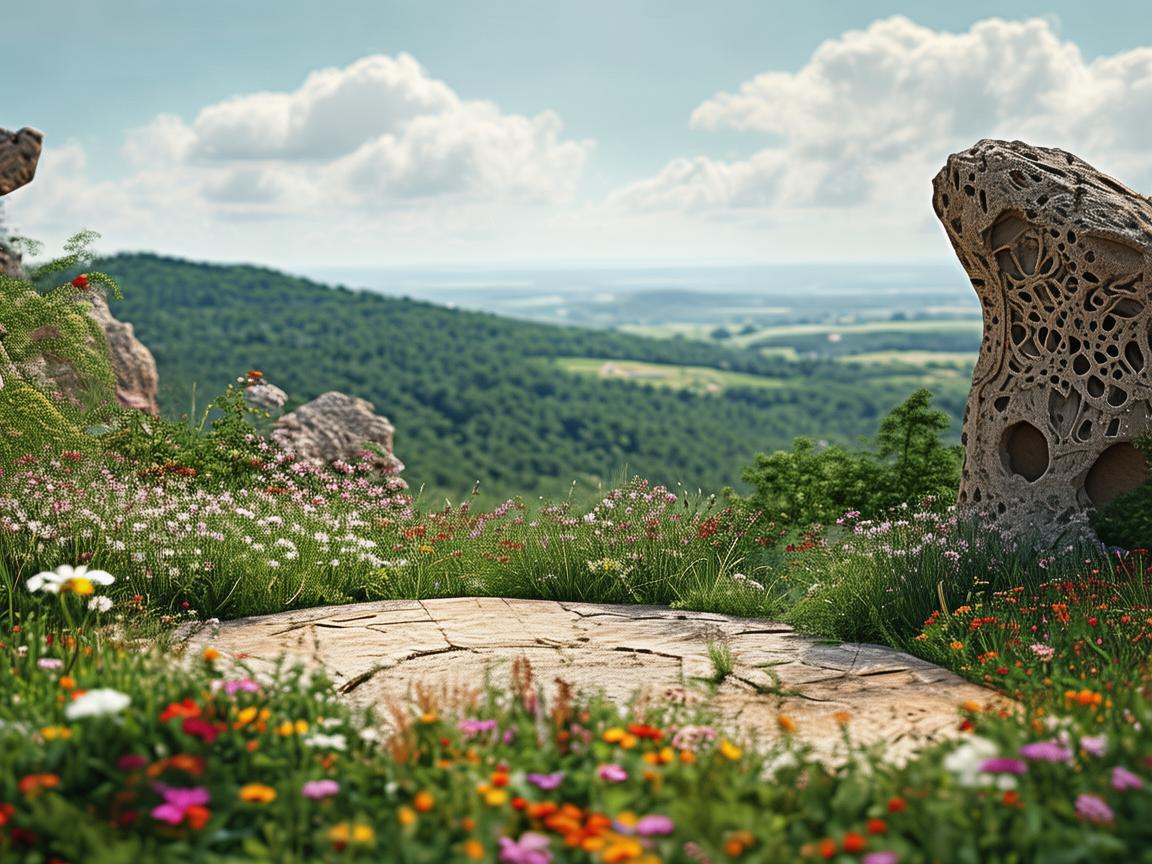 风景区观景台，自然与艺术的交融舞台