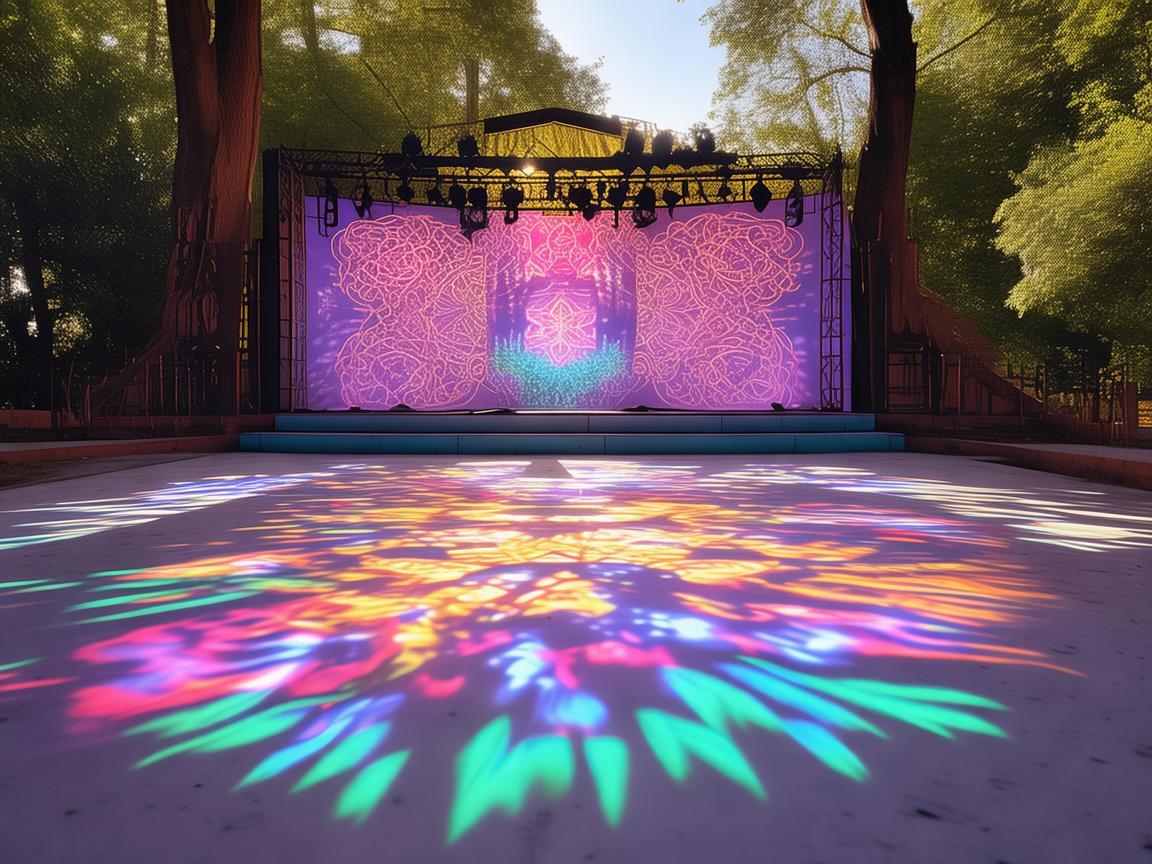 晴天之下,舞台光影的奇幻交织 晴天之下,舞台光影的奇幻交织