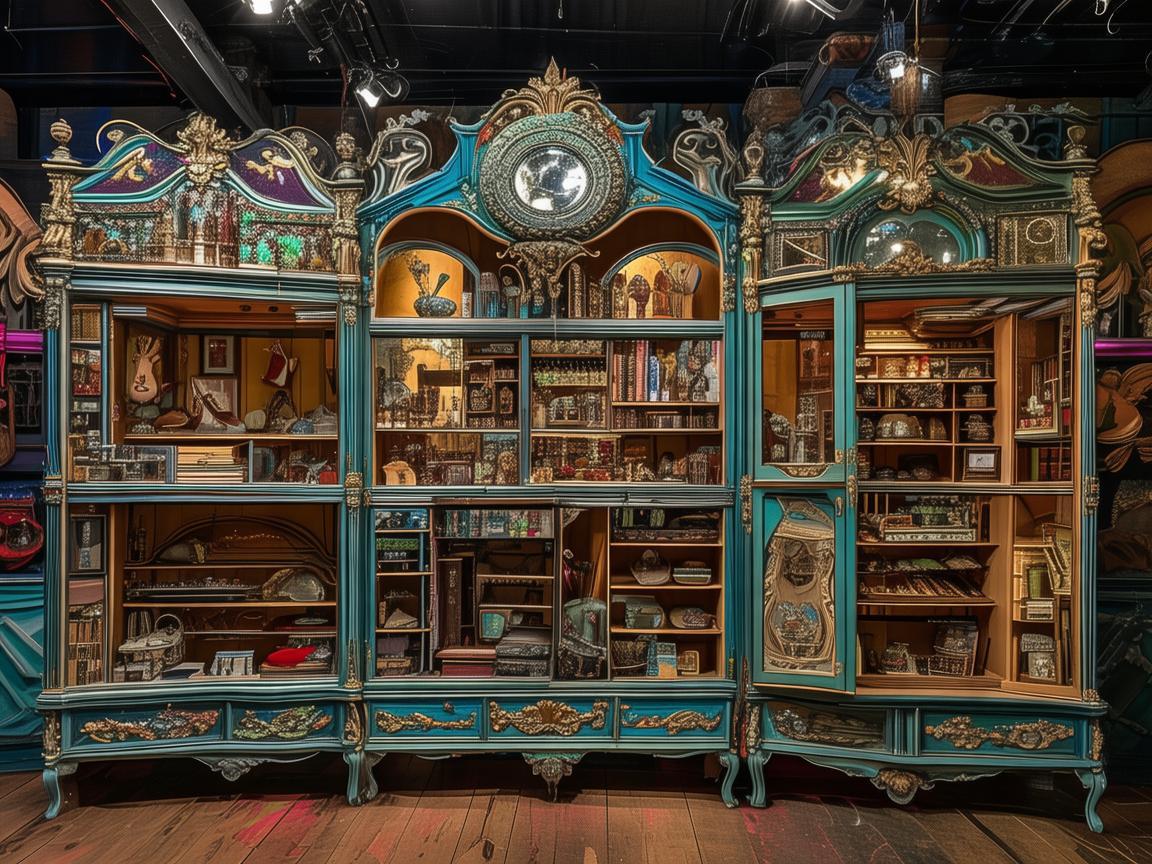 多层储物柜，舞台空间的创意收纳魔法