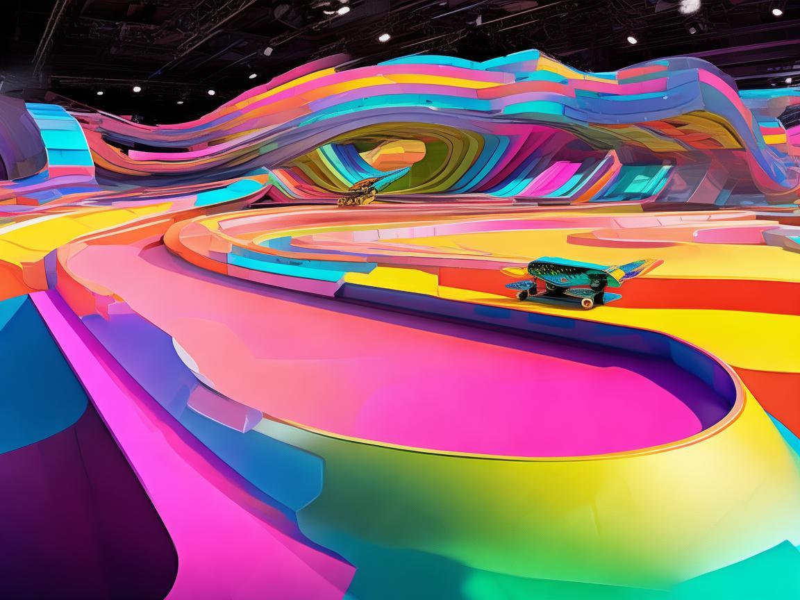 滑板舞台，动感与创意的交融