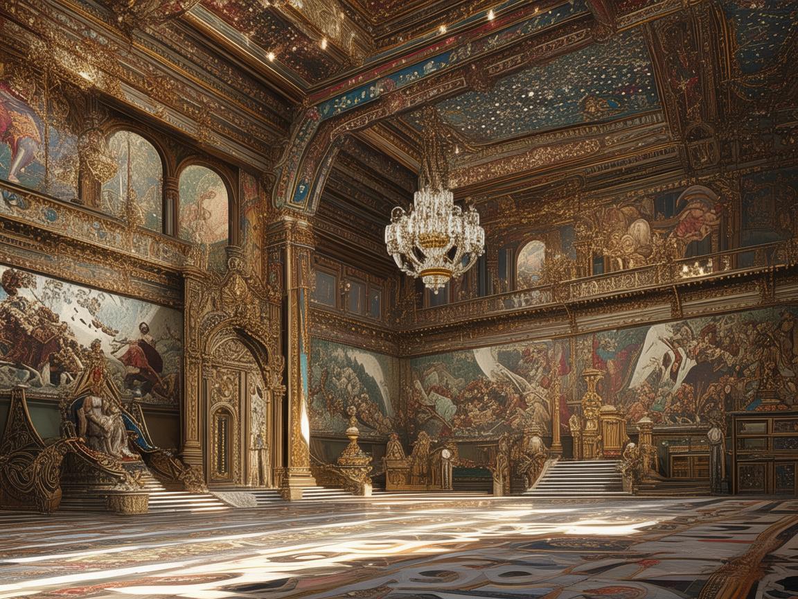 梦幻宫殿大殿舞台设计，历史与艺术的交织