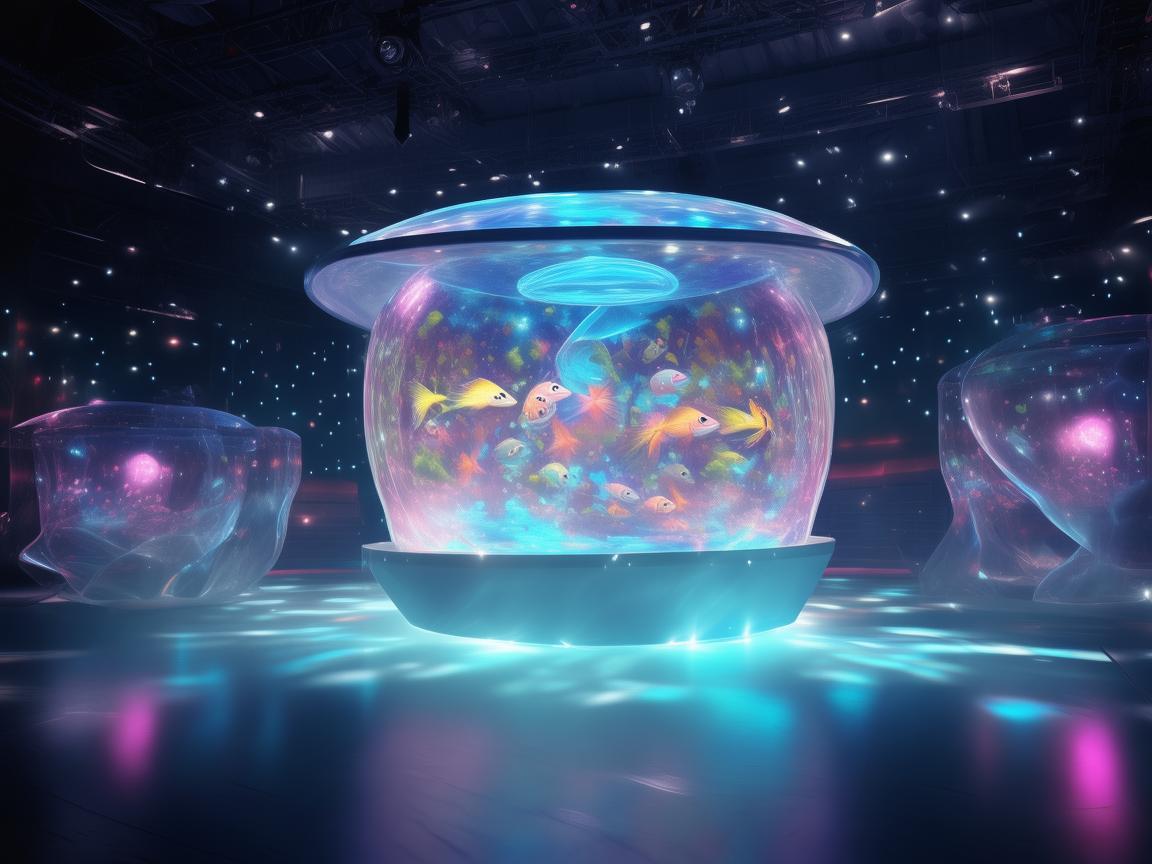 梦幻舞台中的灵动鱼缸，舞台设计新元素